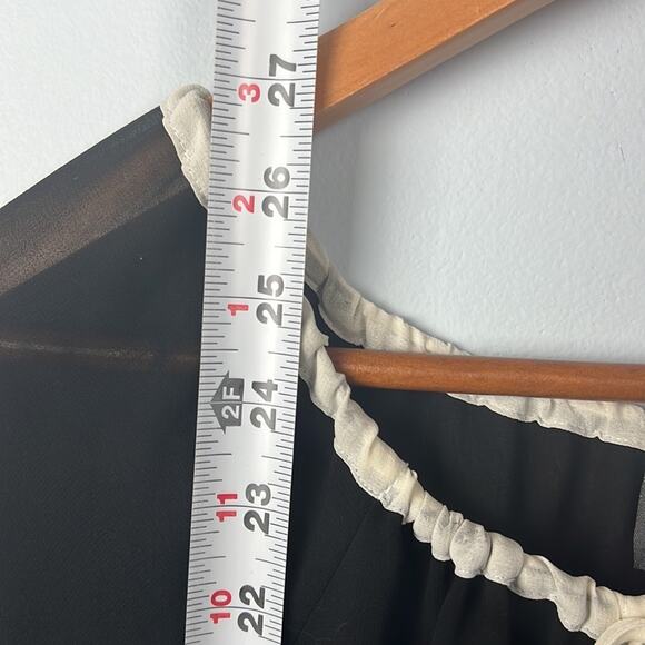 Patterson J. Kincaid Black & Cream Romantic bell sleeve blouse - Picture 8 of 8